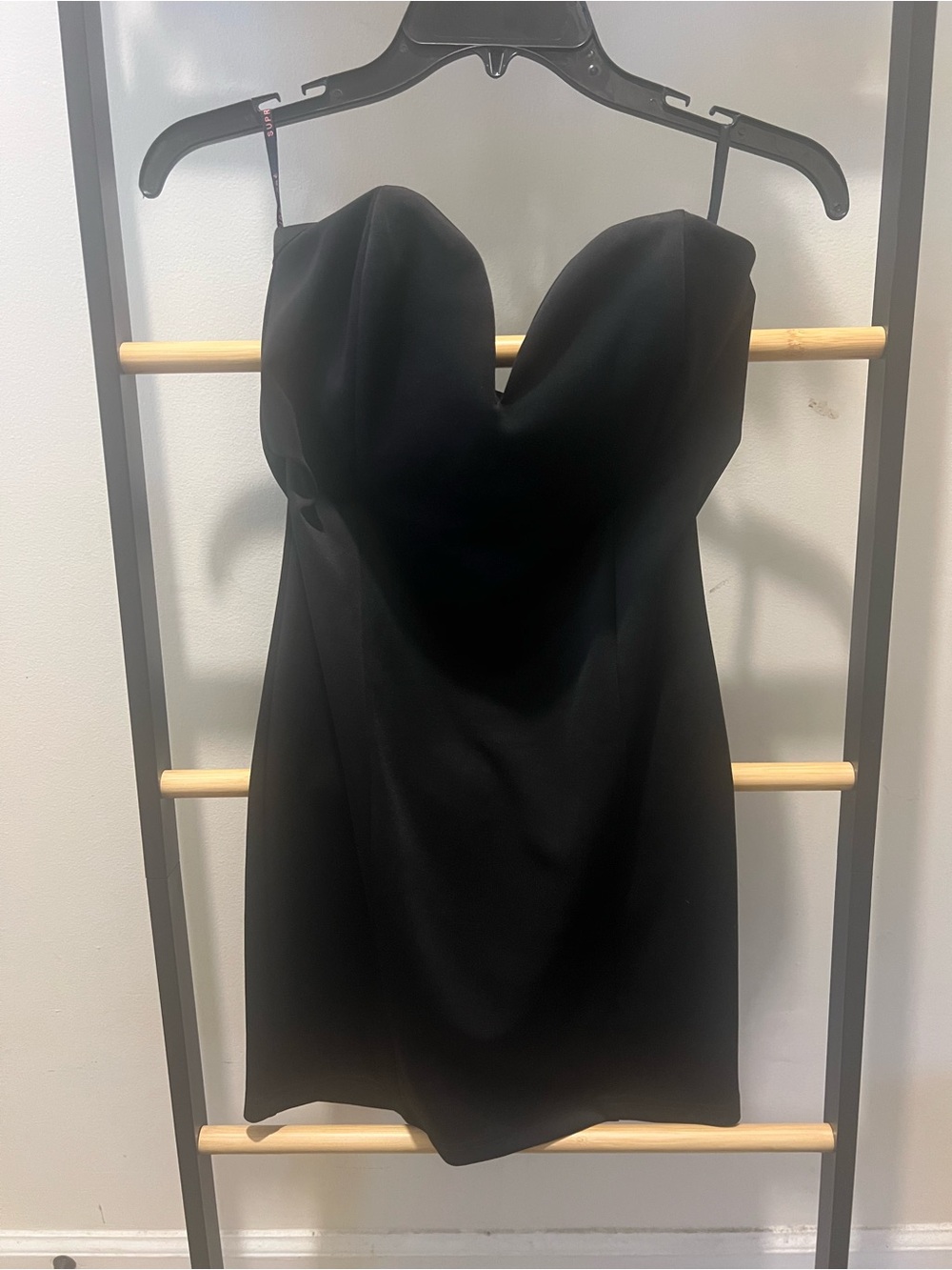 SUPRÉ Black Strapless Sweetheart Mini Dress